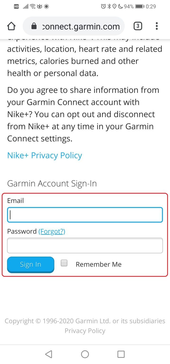 garmin to nike run club